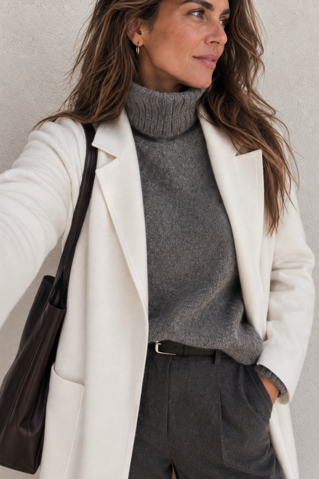 Abrigo Carina oversize de punto