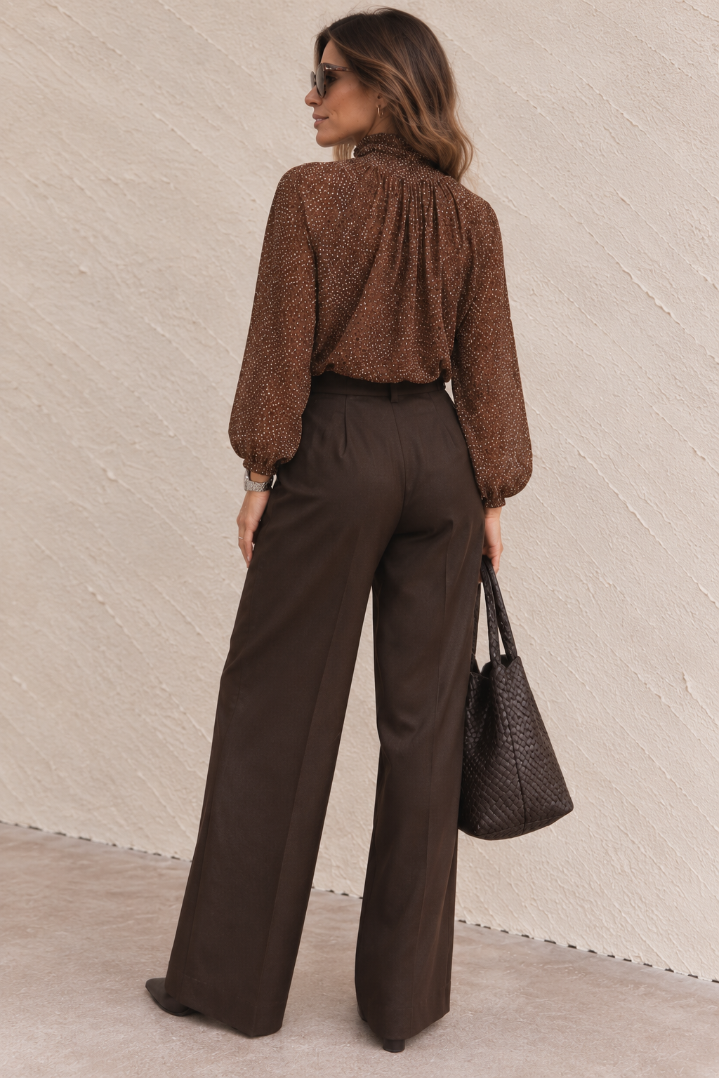 Blusa Teresa de lunares con lazo