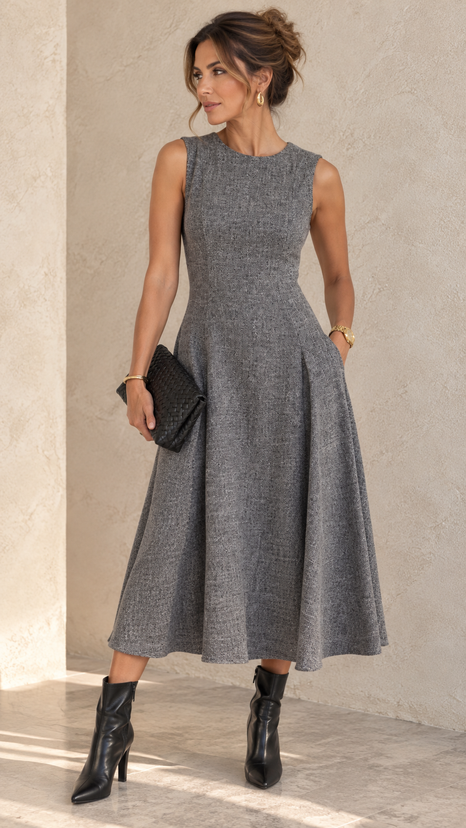 Vestido Florencia midi estructurado