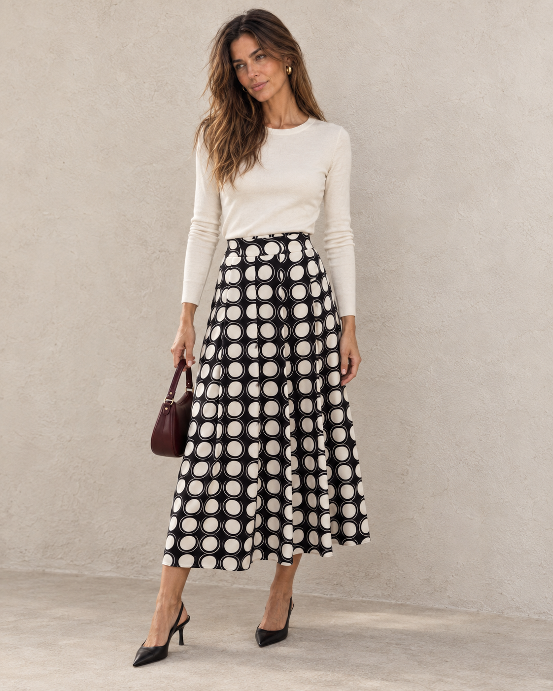FALDA MIDI ESTAMPADA Anna Verona - imagen 3