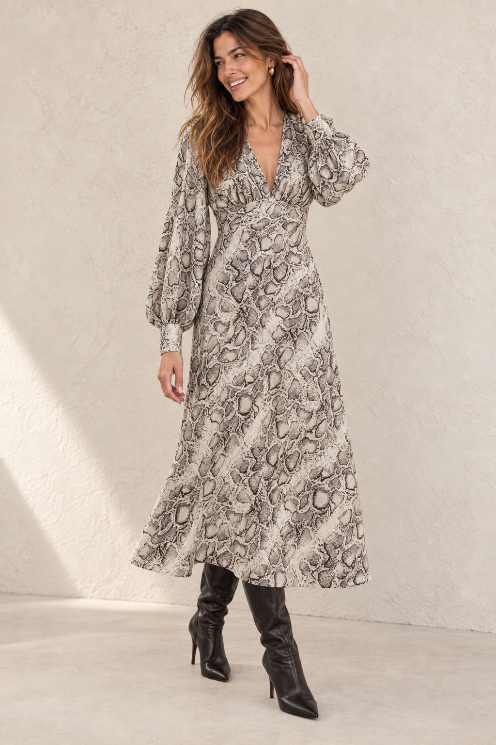 VESTIDO ESTAMPADO ANIMAL — Anna Verona — expresion