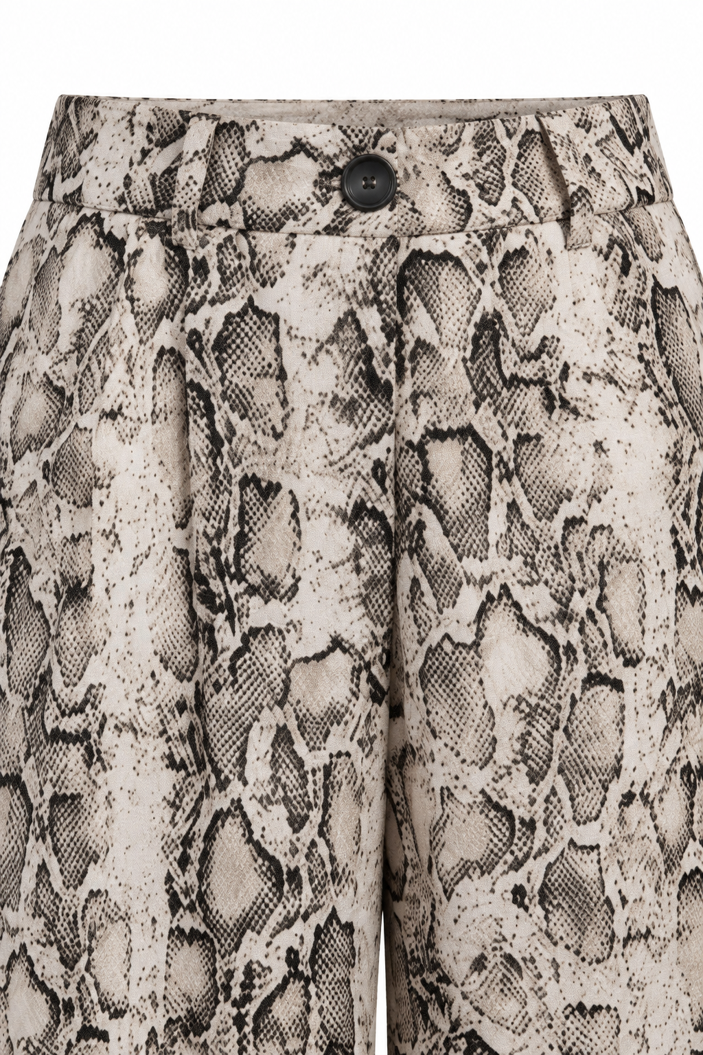 PANTALÓN PALAZZO ESTAMPADO ANIMAL — detalle de confección