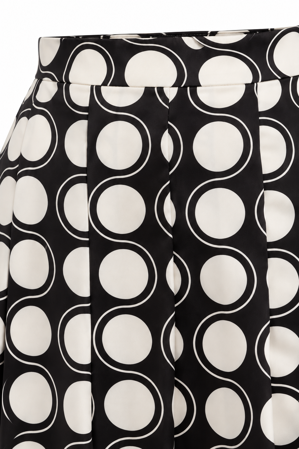 FALDA MIDI ESTAMPADA — detalle de confección