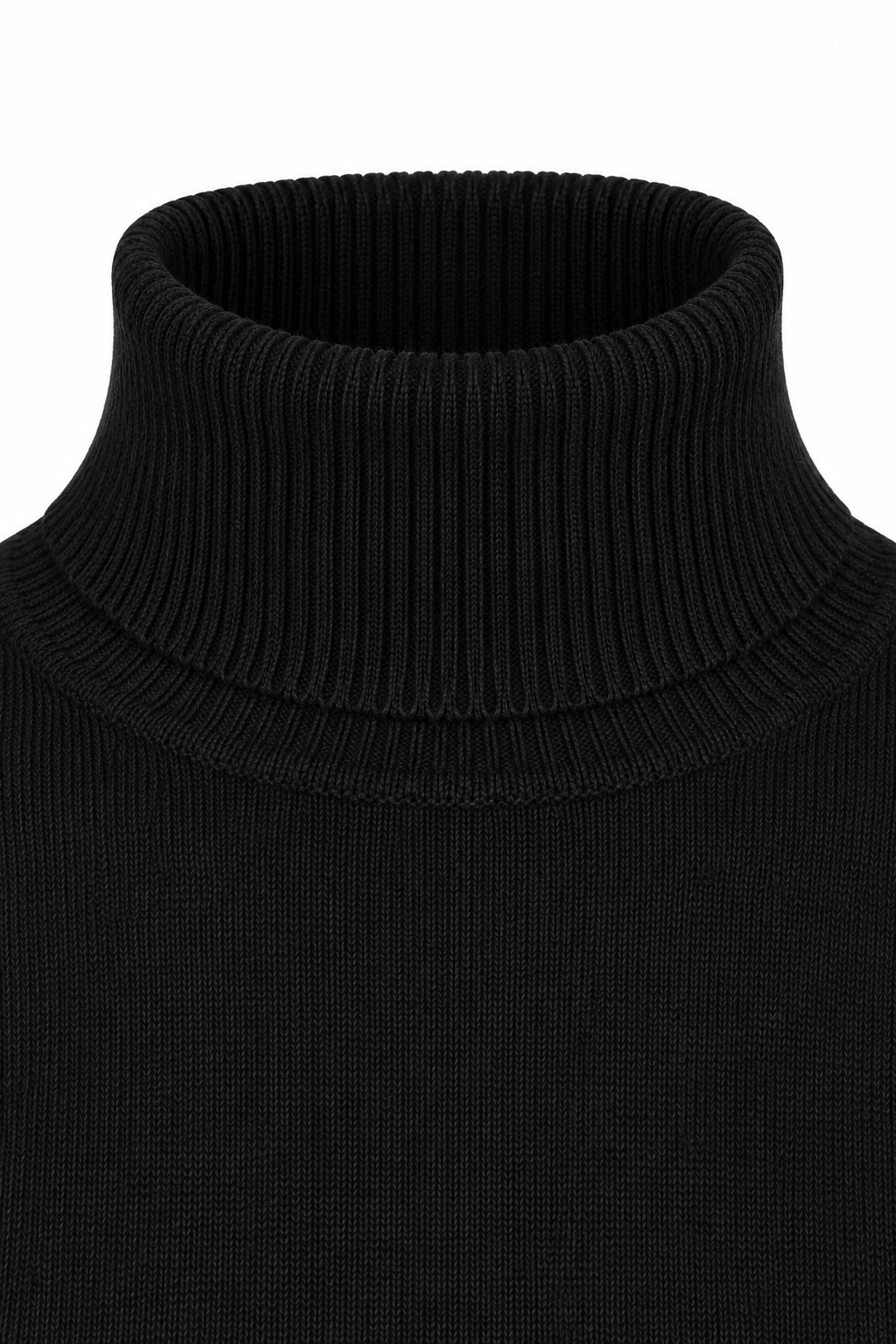 JERSEY BÁSICO PUNTO CUELLO SUBIDO — detalle de confección