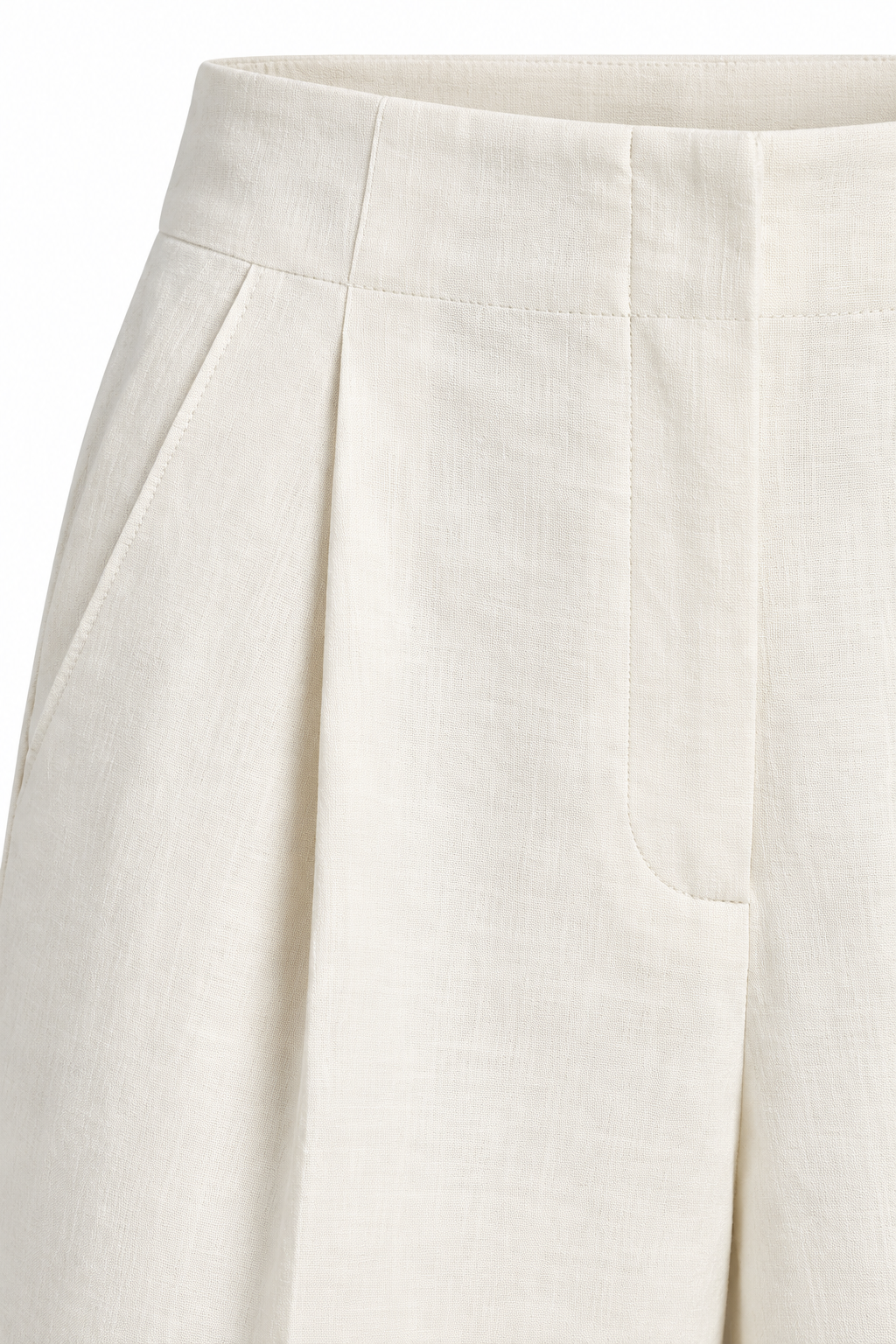 PANTALÓN LINO — detalle de confección