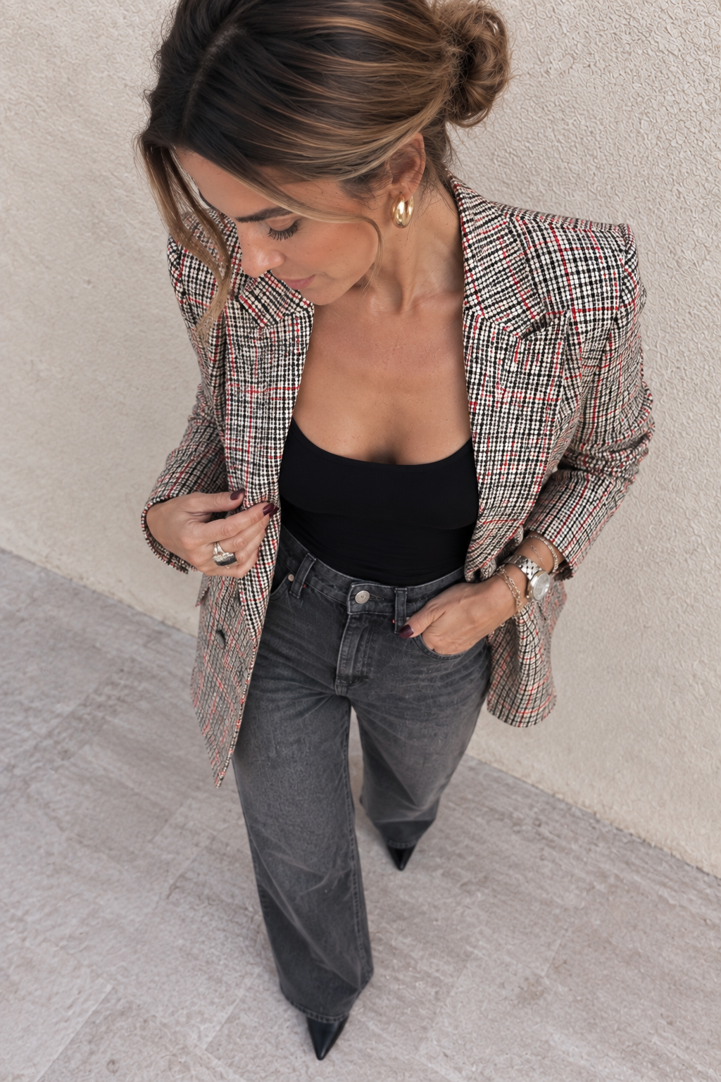 Blazer Clarissa cruzada con botones