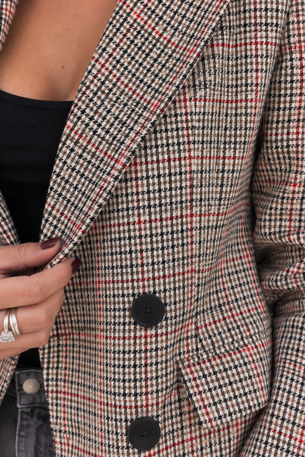 Blazer Clarissa cruzada con botones