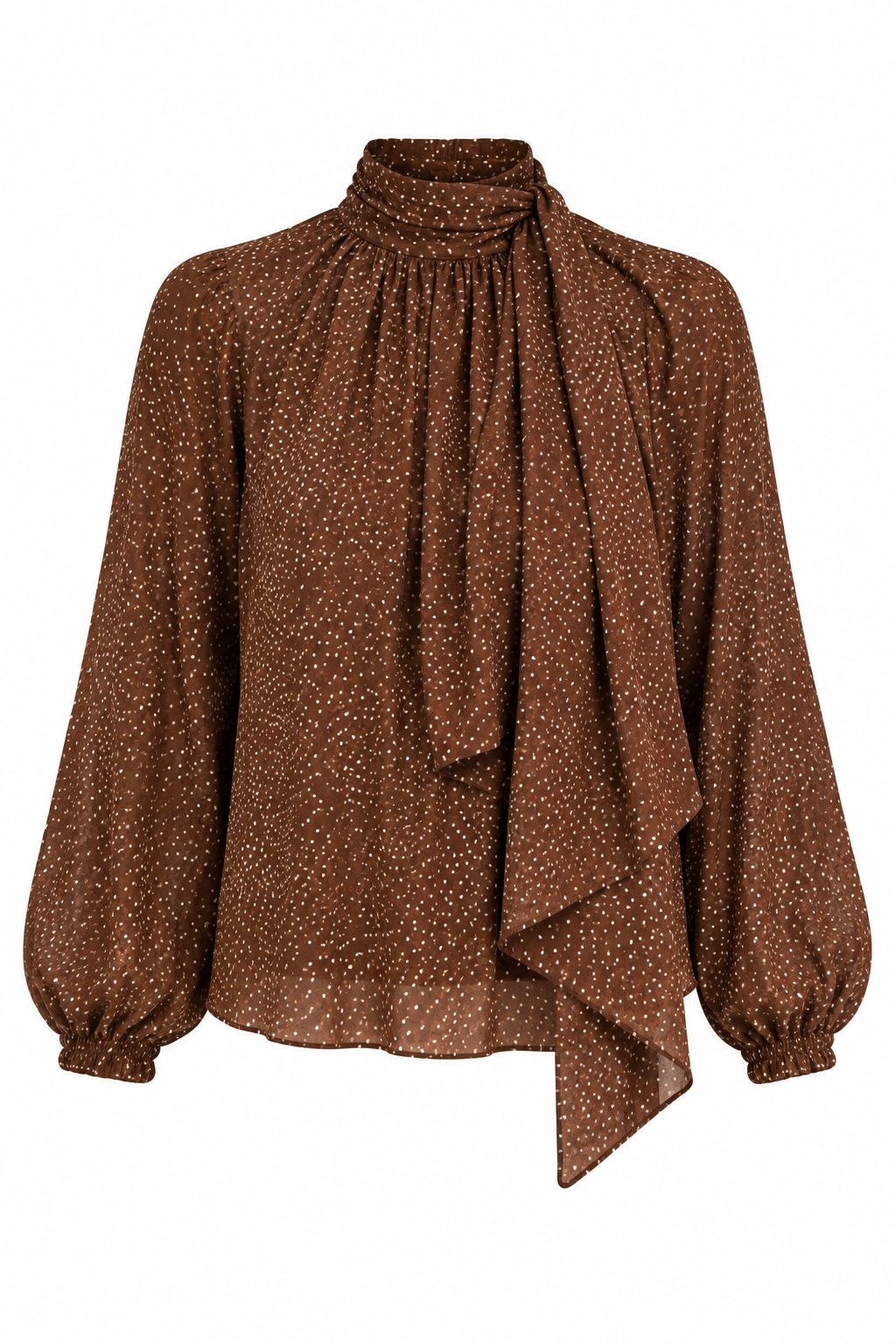 Blusa Teresa de lunares con lazo