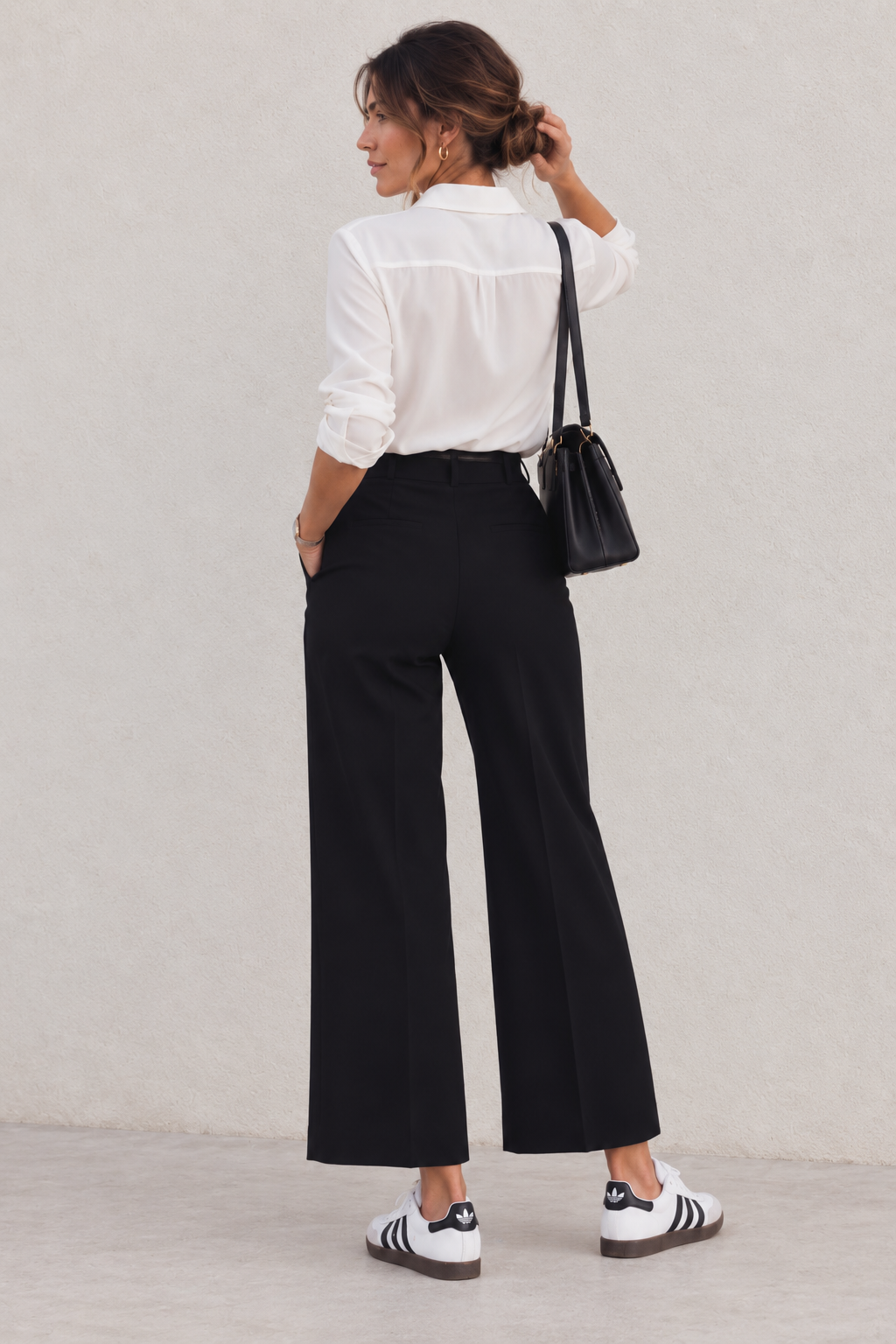 Pantalón Sevilla culotte con cinturón