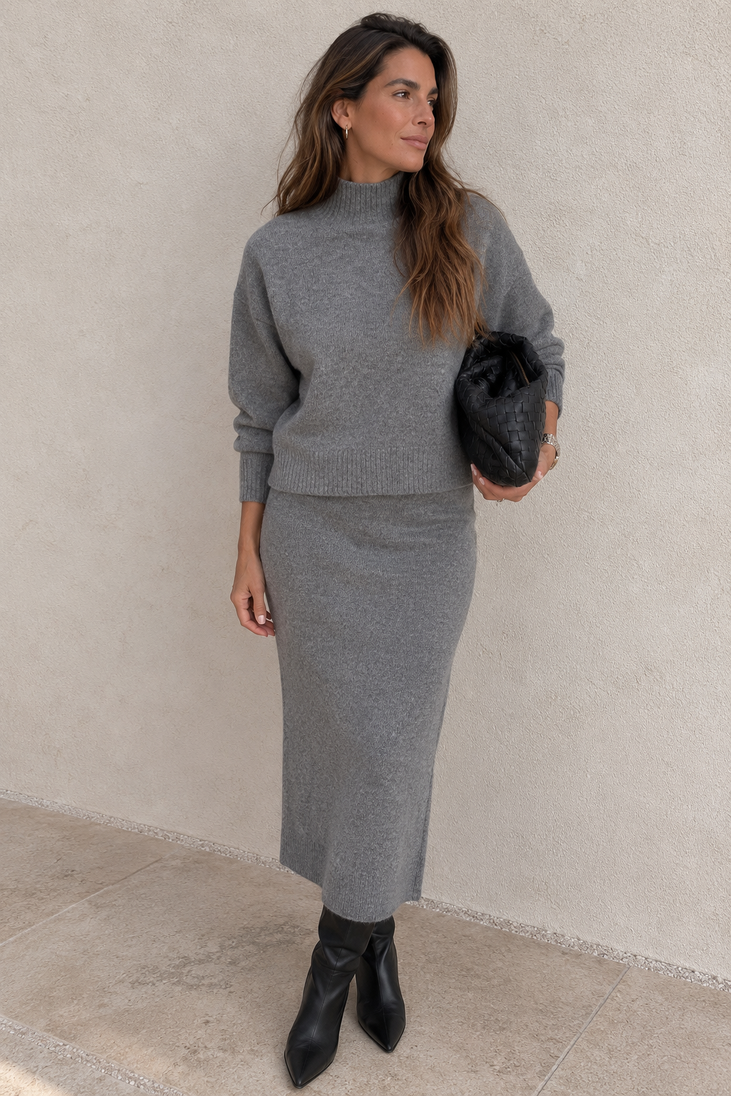 Jersey Greta oversize de cuello subido