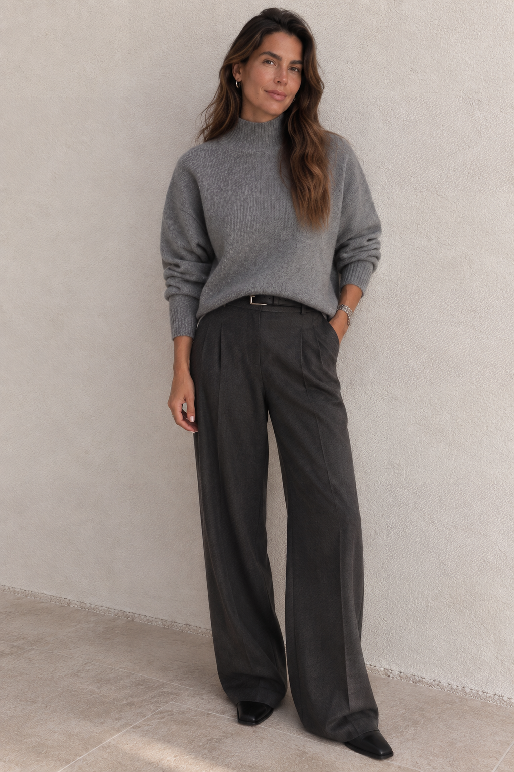 Jersey Greta oversize de cuello subido