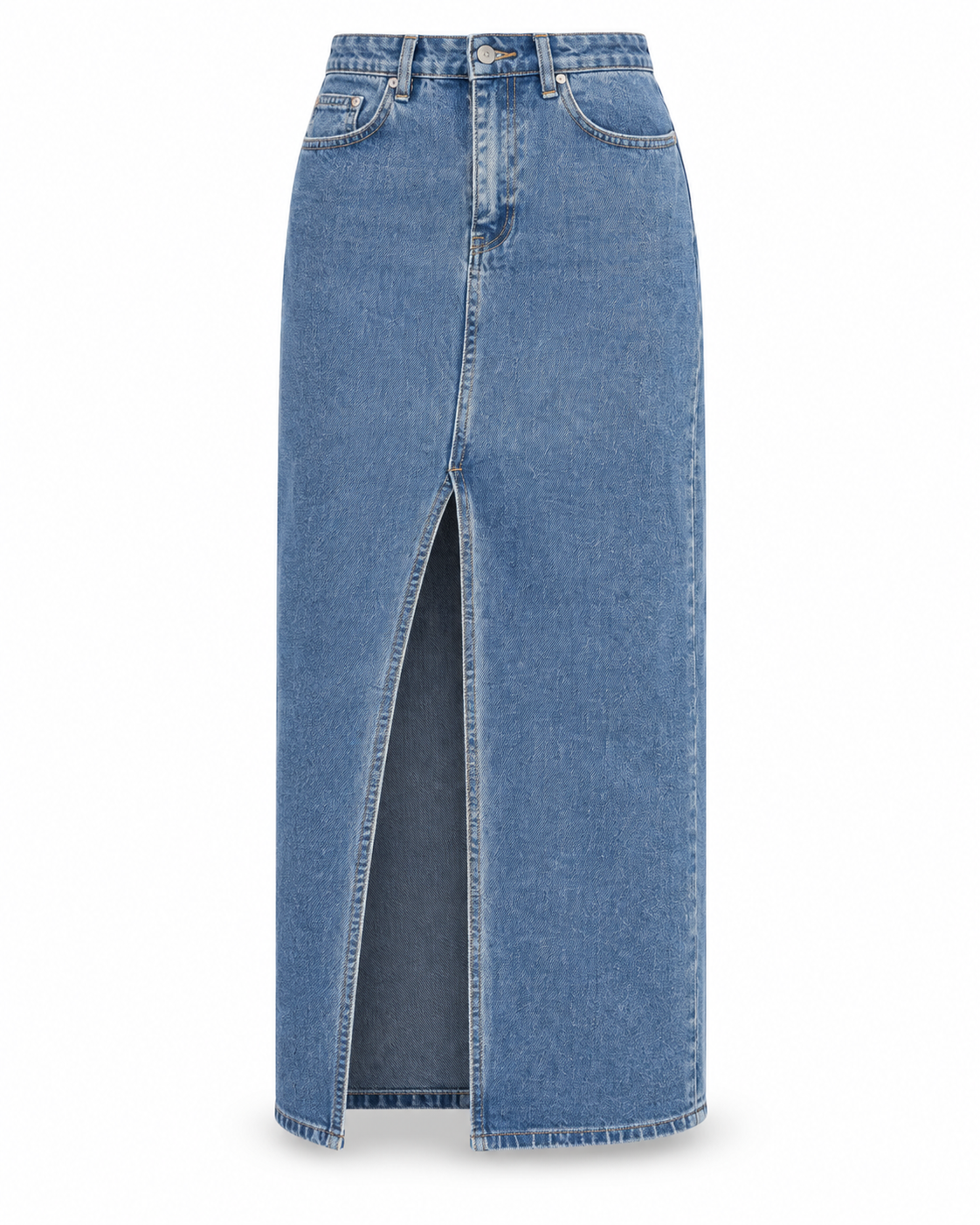 FALDA LARGA DENIM ABERTURA Anna Verona - imagen 2