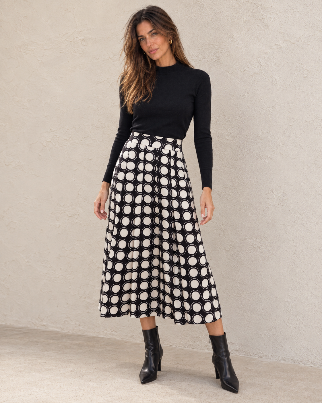 FALDA MIDI ESTAMPADA Anna Verona - imagen 1