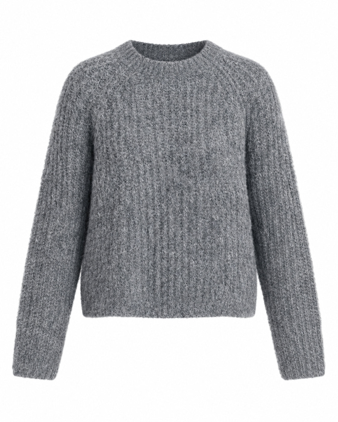 jersey oversize gris producto aislado sobre fondo blanco