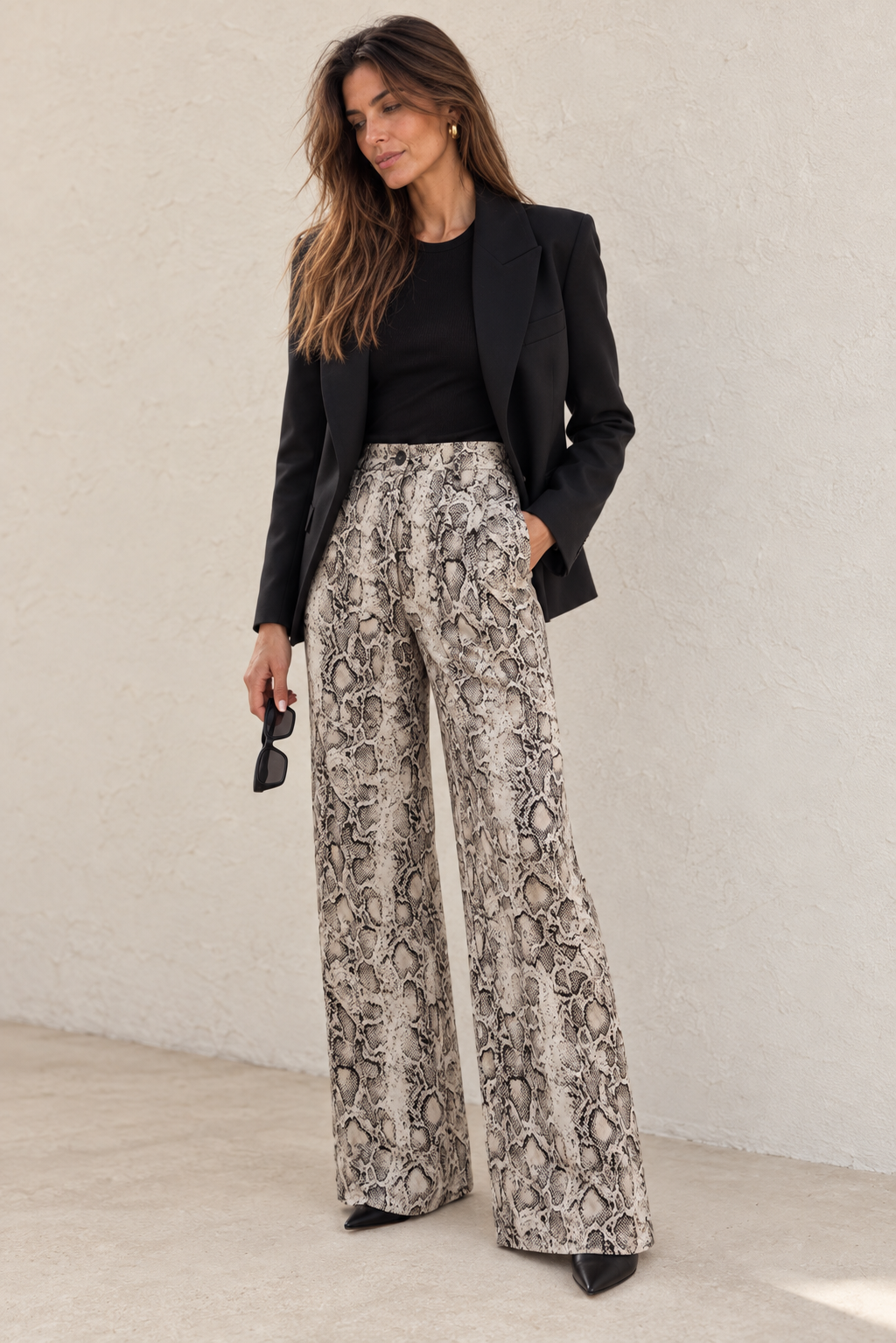 PANTALÓN PALAZZO ESTAMPADO ANIMAL
