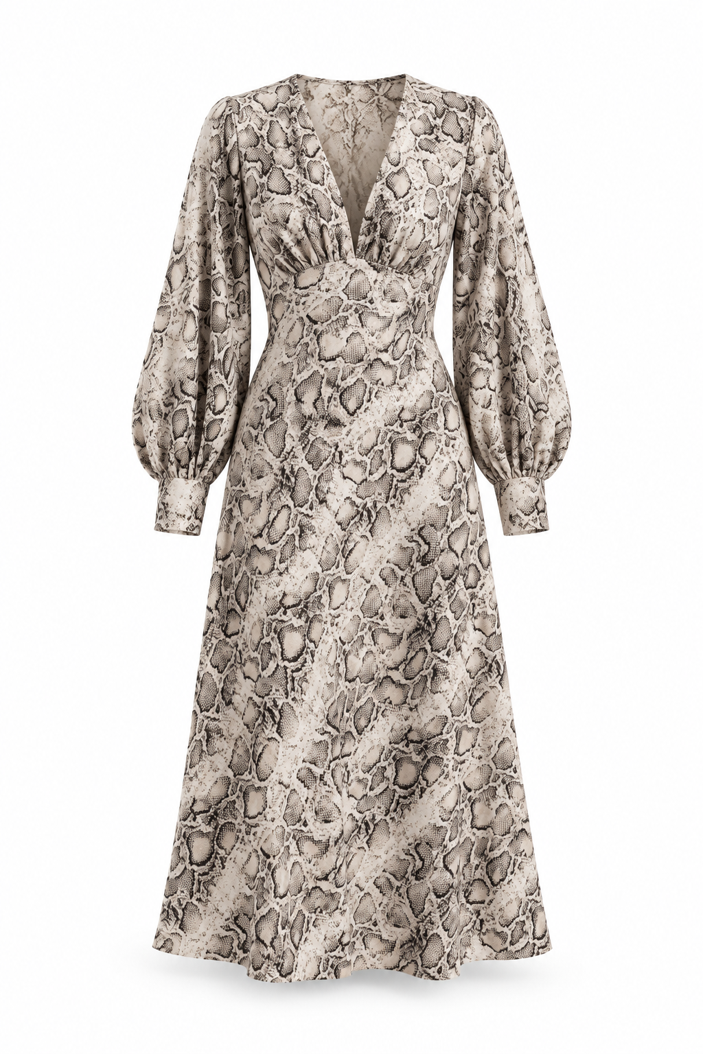 VESTIDO ESTAMPADO ANIMAL — Anna Verona — producto aislado sobre blanco