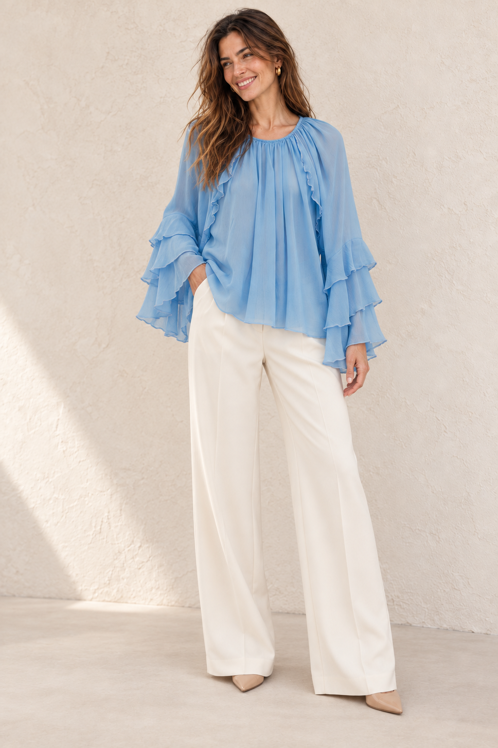 BLUSA VOLANTES — Anna Verona — expresion