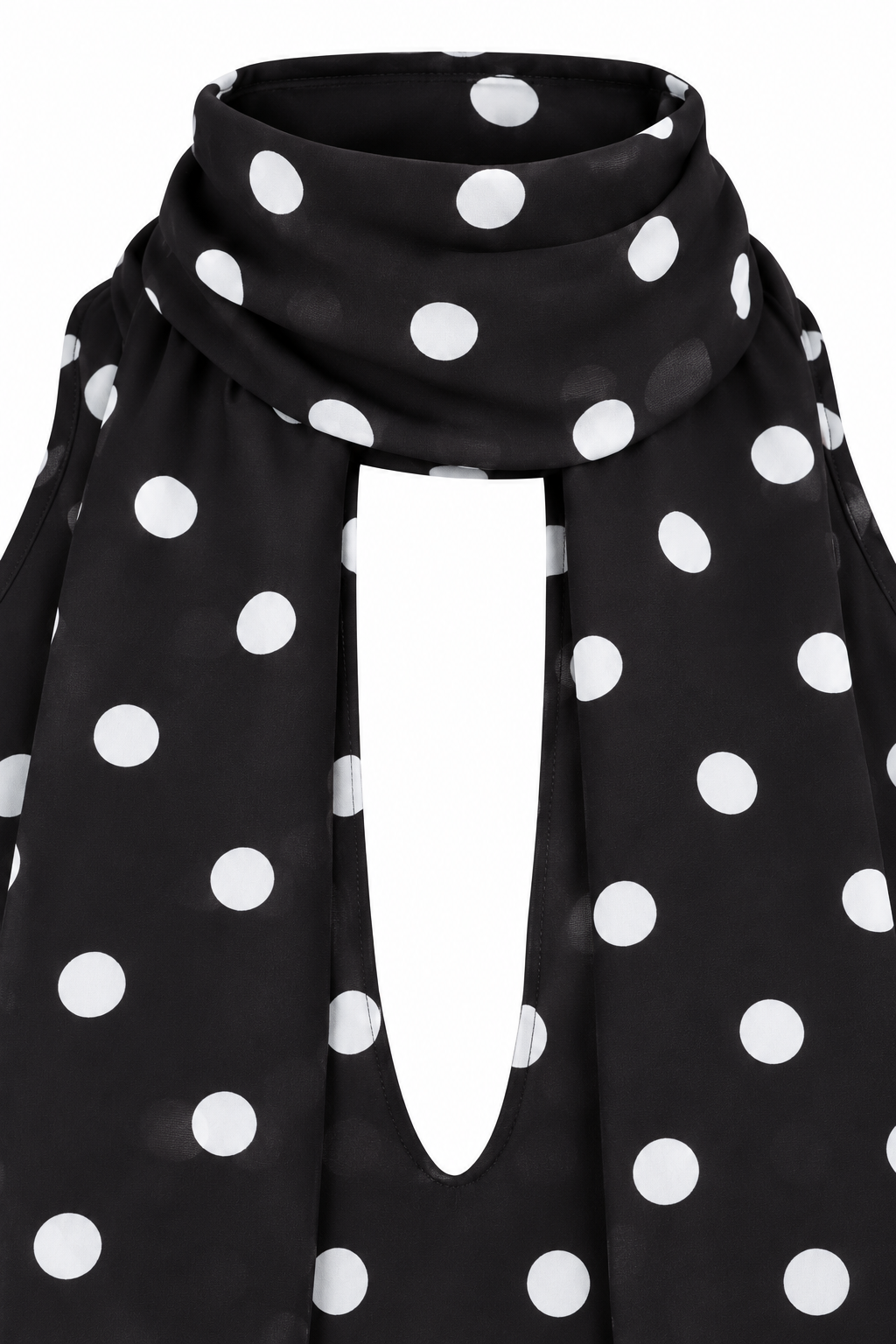 TOP HALTER LUNARES — detalle de confección