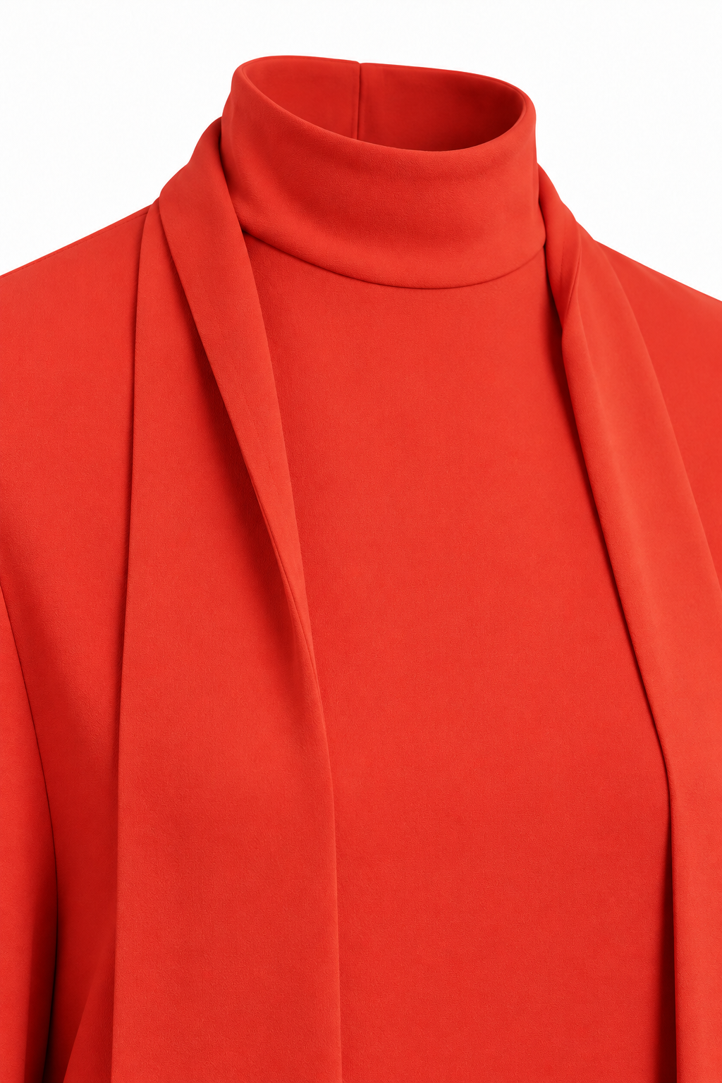 Anna Verona — vestido-midi-lazada-rojo, detalle de confección